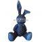 Jeans rabbit toy Canvas fabric stuffed rabbit toys for wholesale