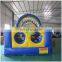 blue and yellow inflatable obstacle course/hot sale inflatable obstacle course