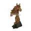 look wood color resin horse head statue