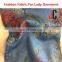 100% cotton printed women's selvedge denim fabric
