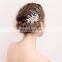 Bridal Hair Ornaments Imported Rhinestones Freshwater Pearls Alloy Leaf Clusters Lush Hair Claws Wedding Hair Clip