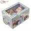 Customized HIgh Quality PVC Window Metal Lock Cardboard Suitcase Box