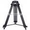 PULUZ 3 in 1 (Tripod + Bowl Adapter + Black Fluid Drag Head) Heavy Duty Video Camcorder Aluminum Alloy Tripod Mount Kit for DSLR