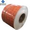 White and wood grain color coated aluminum strip for gutter system