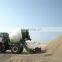 Moving concrete mixer