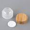 20g Cosmetic Glass Bottle Cosmetic Cream Jar with Bamboo Cap