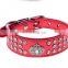 Three Rows Crystal Diamond Crown Pet Collar Leash Training Dog Pulling Rope Pet Neck Chain Pet Supplies