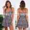 Sexy Factory Wholesale Low Price Spaghetti Strap Small Floral Summer INS Hot Style V-neck Women's Beach Print Skirt Loose Dress