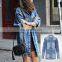 Women Long sleeve Jackets Autumn female Denim Holes Coat Plus size Casual Street Jean Outerwears