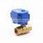 mini electric 1/2inch 3/4inch and 1 inch actuator l ball valve with manual override function for smart use