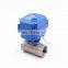 non return  NSF61  2 way electric food grade ball stainless steel solenoid motor ball valve