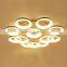 Modern Nine rings shaped acrylic ceiling white Nine round circle ceiling lighting fixture led chandelier light