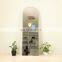 arch gold metal frame  full length floor free stand mirror dressing mirror