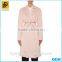 2016 new fashion pink thin european trench coat