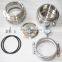 SS304 6" CBD Diamond Miner Extractor With Jacketed Splatter Platter