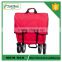 (73008) foldable baby cart and huge storage four wheel garden wagon wheels