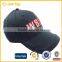 Wholesale Black 100 Cotton 5 Panel Hat White CustoEmbroidery Baseball Cap