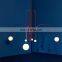 Modern Designer Minimalist Style Metal Pendant Light Curved Indoor Decoration Lamps