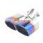 Car Universal Stainless Steel Exhaust Tip Burnt Blue Cover Muffler for BMW BENZ Audi VW Golf car exhaust muffler