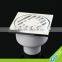 Straight Georgian bathroom polished stainless steel floor drain