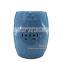 High Temperature burning Blue Glazed Chinese Ceramic Garden Stool Seat
