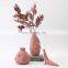 2021 Nordic Minimalism Ceramic Geometric Matte Porcelain Color Customize Studio Flower Vase