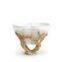 gold & white egg stand
