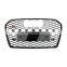 Replacement RS6 Car accessories front bumper grille for Audi A6 C6 A6L center honeycomb grills Chrome black silver 2016-2018