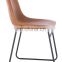 Modern Leisure Industrial  PU Leather Dining Chair