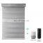 Suncreen Fireproof For Tuya Wifi Remote Control With Cassette Double Layer Day And Night Battery Roller Shade Zebra Blinds