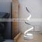 Curved LED Desk Lamp Contemporary Minimalist Design Acrylic Curve Modern Spiral LED Table Light