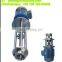 Hydraulic lifting high shear mixer
