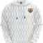 Customized Sublimation Hoodie of White Colors with Wavy Line Pattern