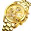 gold diamond watches men watch new design quartz watch 1897 skmei analog wrist hour bracket wholesaler