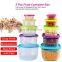 5pcs Wholesale Rainbow Color Bento Keep Fresh Box Square Fridge Microwave Plastic Food Container Food Storage Box With Lids