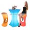 garden table and chair/Unique rechargeable outdoor led other bar commercial table party other bar furniture for event night club