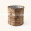 Best Price Woven Natural Water Hyacinth Planter With Plastic Inside Handwoven Storage Basket Cheap Wholesale