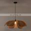 Flower Shaped Rattan LampShade Hanging Pendant Light Hottest Wicker furniture chandelier lighting garden Best Wholesale