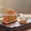Handmade 6 Pcs set Rattan Coasters with Square holder High Quality Straw Mat for Cup and Mug Wholesale in Bulk