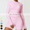 Winter Quick Dry Nude Fitness Running Jacket Slim Fit Stand Up Sports Coat Long Sleeve Zip Gym Fitness Top Yoga Jacket Women
