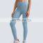 Customized New Nude Feeling Side Pockets Yoga Leggings High Waist Yoga Fitness Pants Women Sports Gym Wear Tight