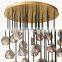 Modern Crystal Molecular Pendants Chandelier Ceiling Lighting Fixture For Living Dining Room Bedroom Kitchen Island Foyer Lobby