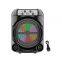 ZQS1483 altavoz Bluetooth inalámbrico portátil de OEM de 4 pulgadas, 8W de potencia con luces coloridas