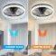 Low Profit Bedroom Ceiling Fan Light With Remote Controller