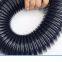 Black PU Polyurethane Corrugated PipeSteel Wire Reinforced Industrial Dust Suction Pipe