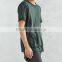 OEM Factory Short-Sleeve Double Layer T-Shirt With Raw Cut Hem