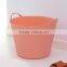 Hollow out plastic laundry basket with handle for dirty clothes