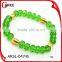 gemstone different color custom bead bracelets green crystal bead bracelet