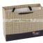 Small Lattice Clothing Boutique Shopping Paper Bag, White Card Hand Gift Bags