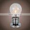 Bulb Shaped Glass Touch Table Lamp